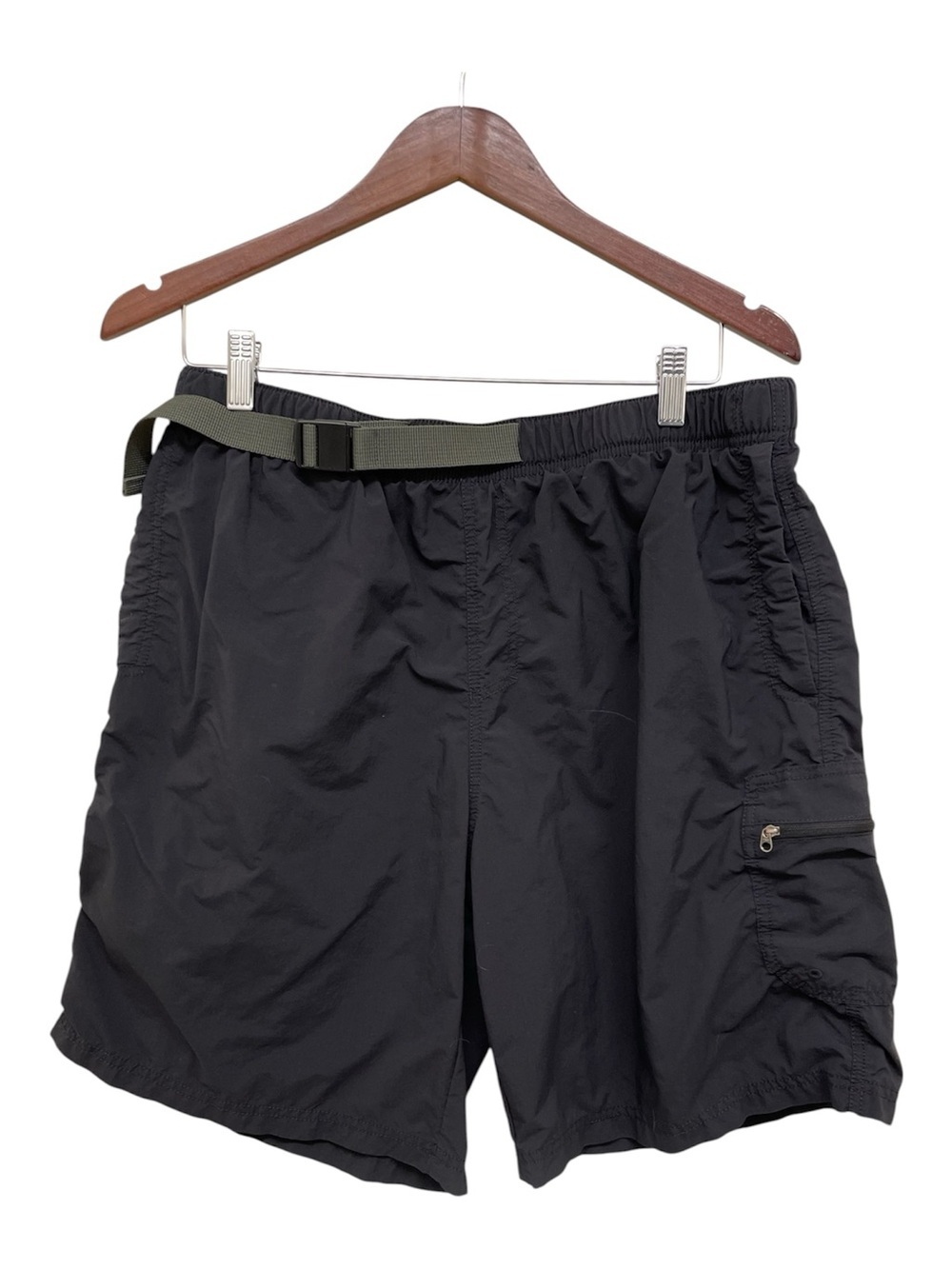 Columbia Black Utility Cargo Shorts Belted Men’s Shorts   - Large